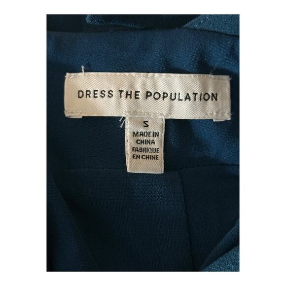 Dress the Population Vanessa Halter body con midi dress green Small S - Picture 6 of 7